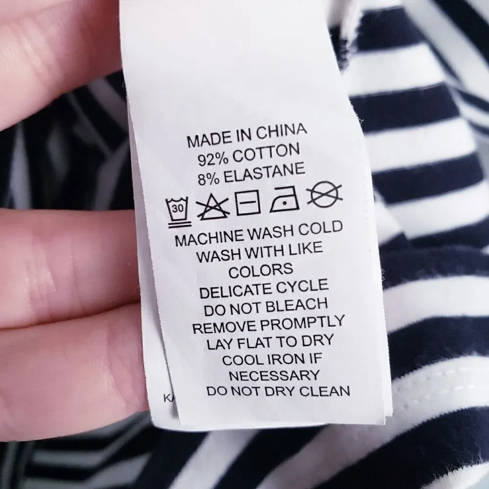 Kate Spade Broome Street Black and White Striped Dress